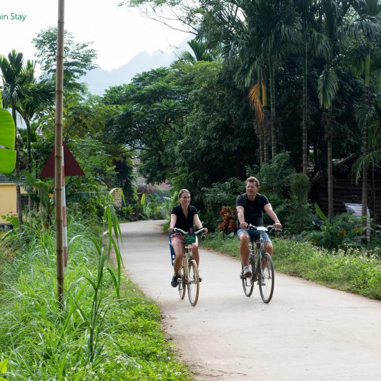 cycling through villages