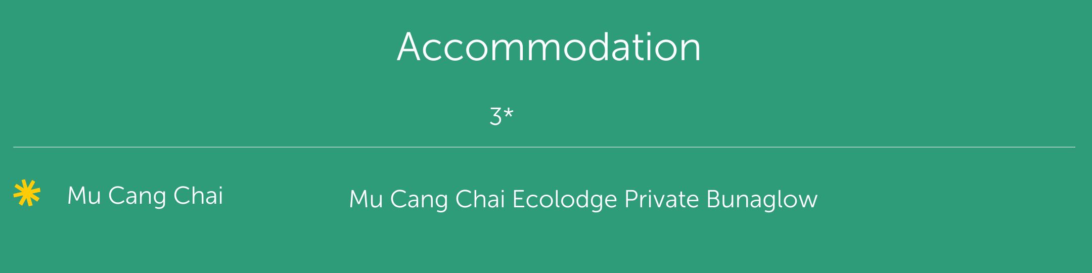 Mu Cang Chai 2 day tour accommodation