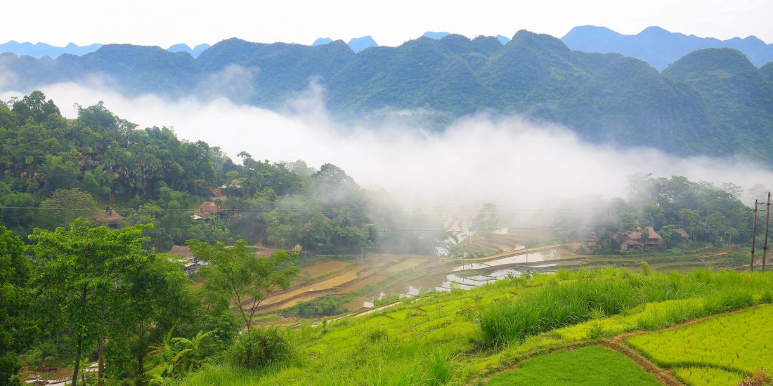 Cloud and mountains